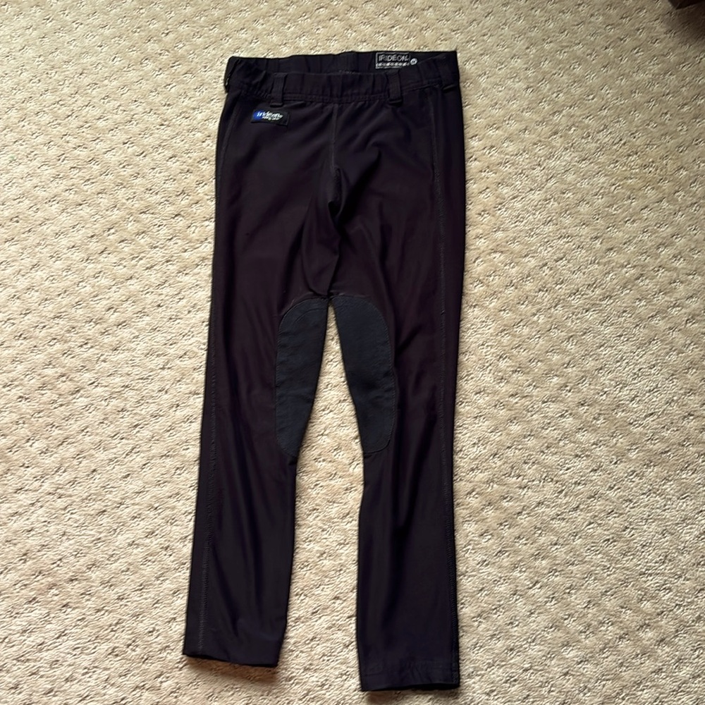 Irideon Riding Leggings Breeches, size girls medium, black